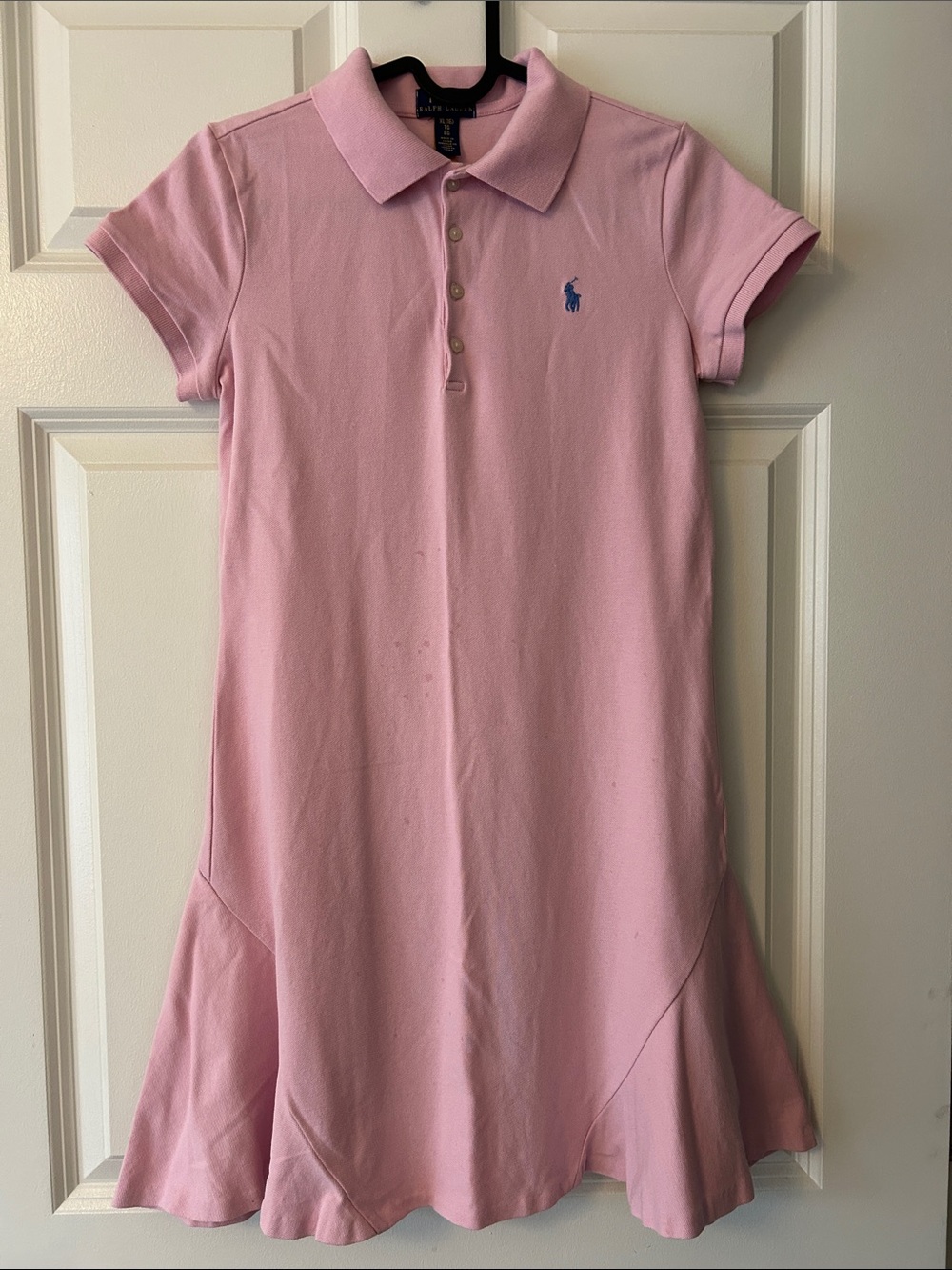 Ralph Lauren Pink Polo Dress with Blue Pony